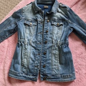 Denim maternity jacket